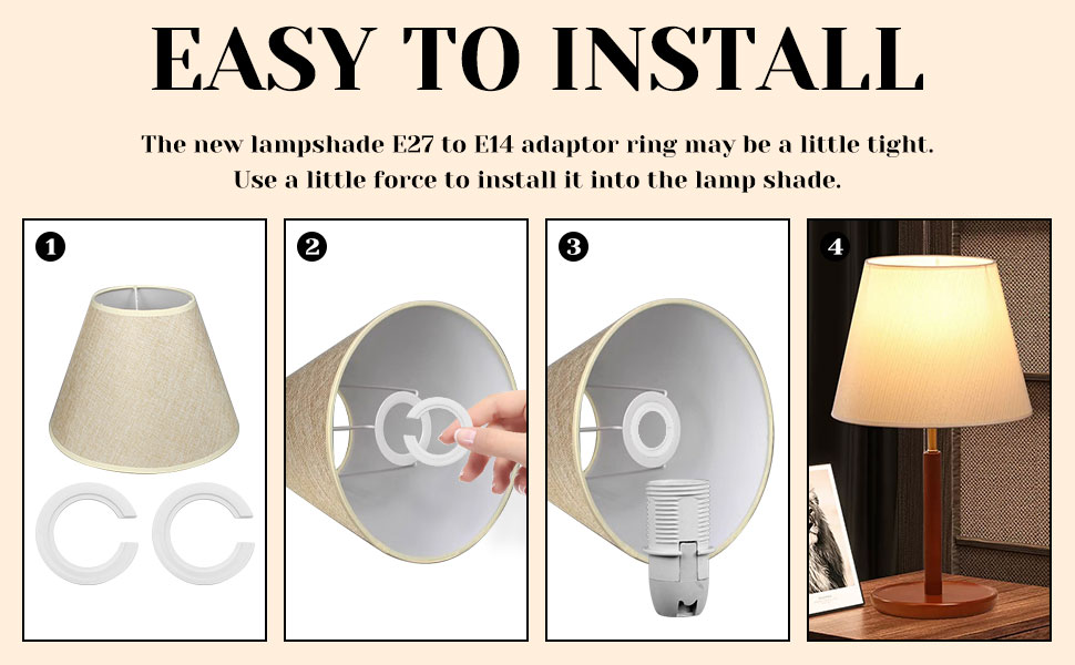 20PCS E27 to E14 Lamp Shade Adapter Ring Lampshade Converter Ring