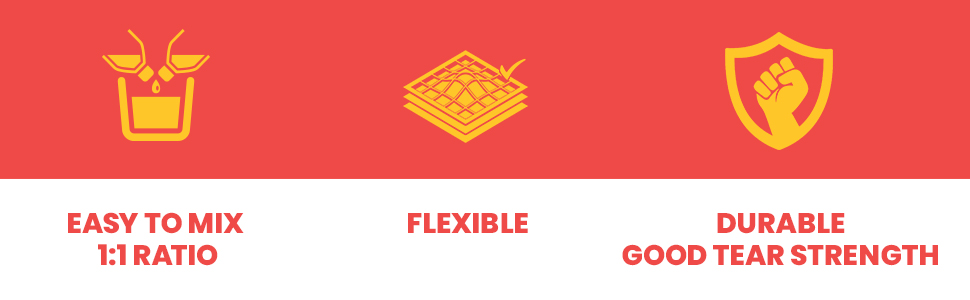 Create durable resin molds with our platinum-based molding silicone with an easy 1:1 mix ratio.