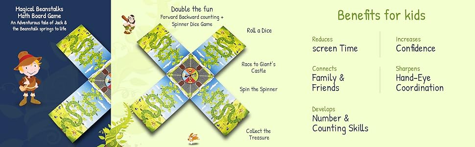 Magical Beanstalk Math Board Game