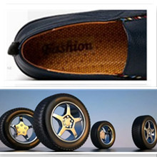 rismart Men's Casual Flat Loafers Leather Slip on Driving Shoes Slippers 17 detail