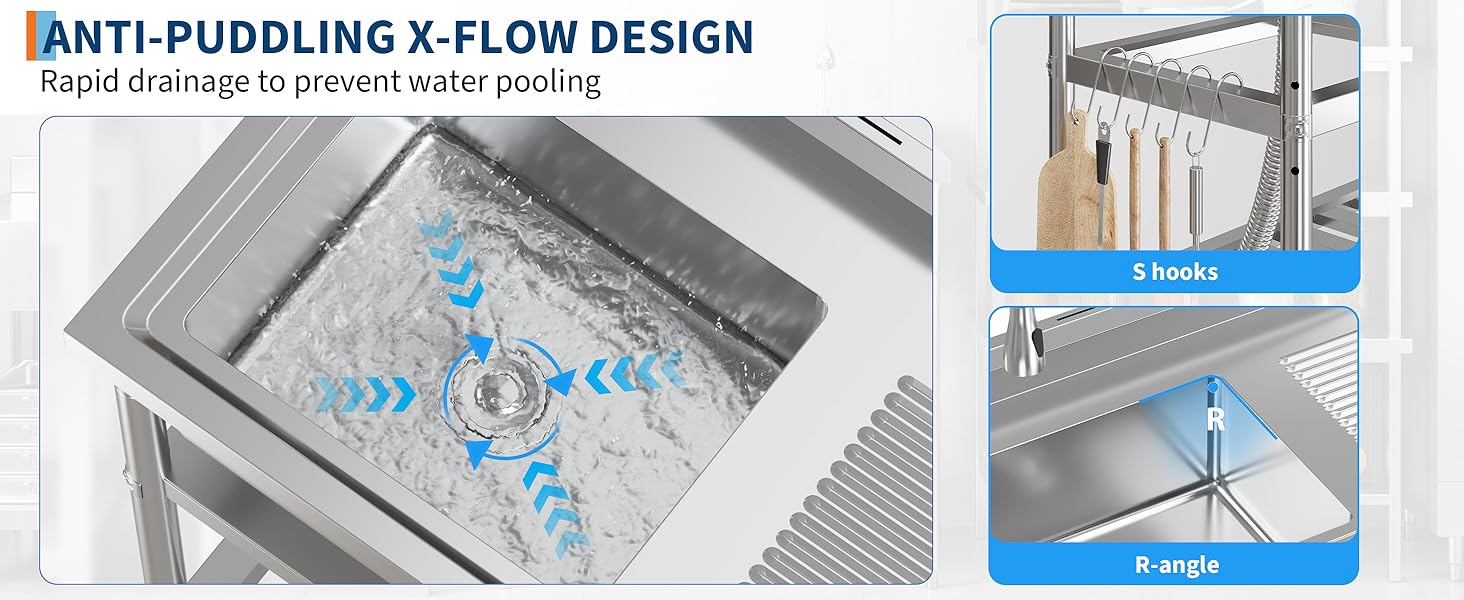 Stainless Steel Laundry Utility Sink