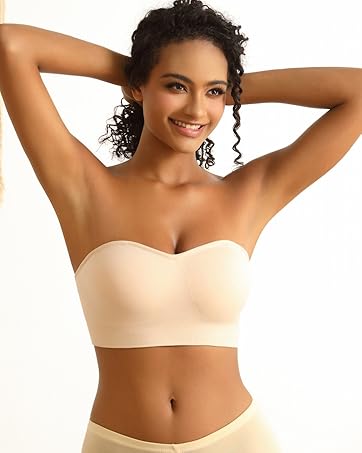 seamless strapless bras for women
