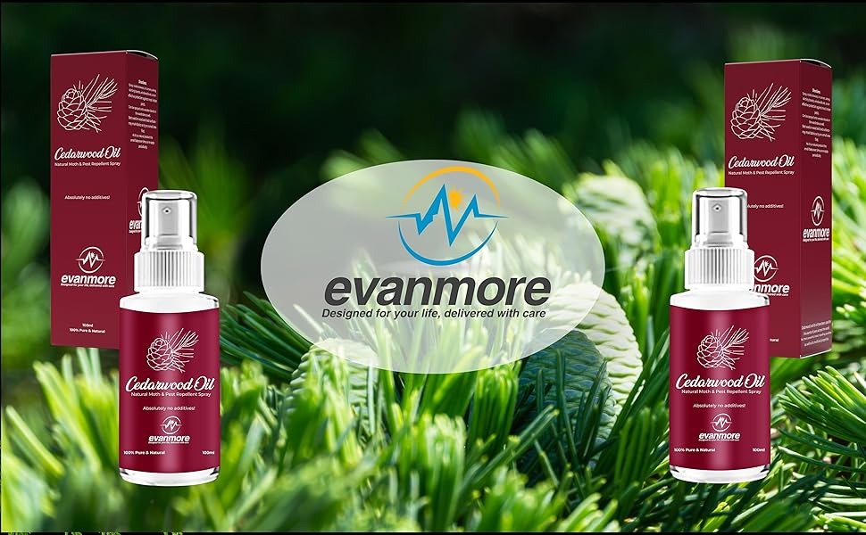 Cedarwood Oil Moth Repellent Repeller Spray Natural Safe Clothes Carpet Curtain Moths Insect
