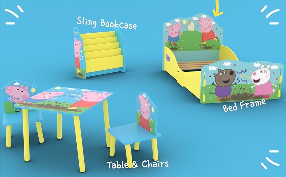 an image showing the furniture in the Peppa Pig range.