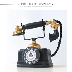 昭和　レトロ　黒電話　レアもの お店のインテリアに！ レトロ 黒電話 模型 オブジェ ヨーロッパ風 ヴィンテージ