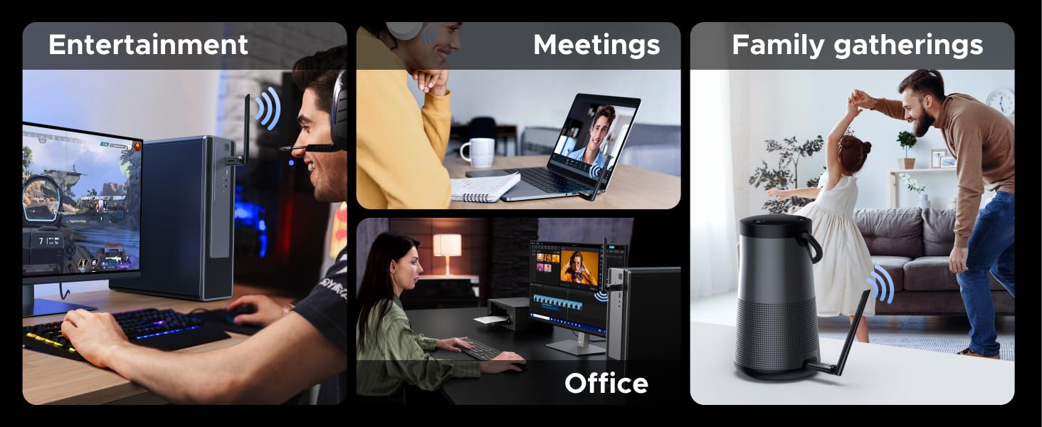 wifi 6 bluetooth for meeting meetings video call home use office gaming lag free ultra fast