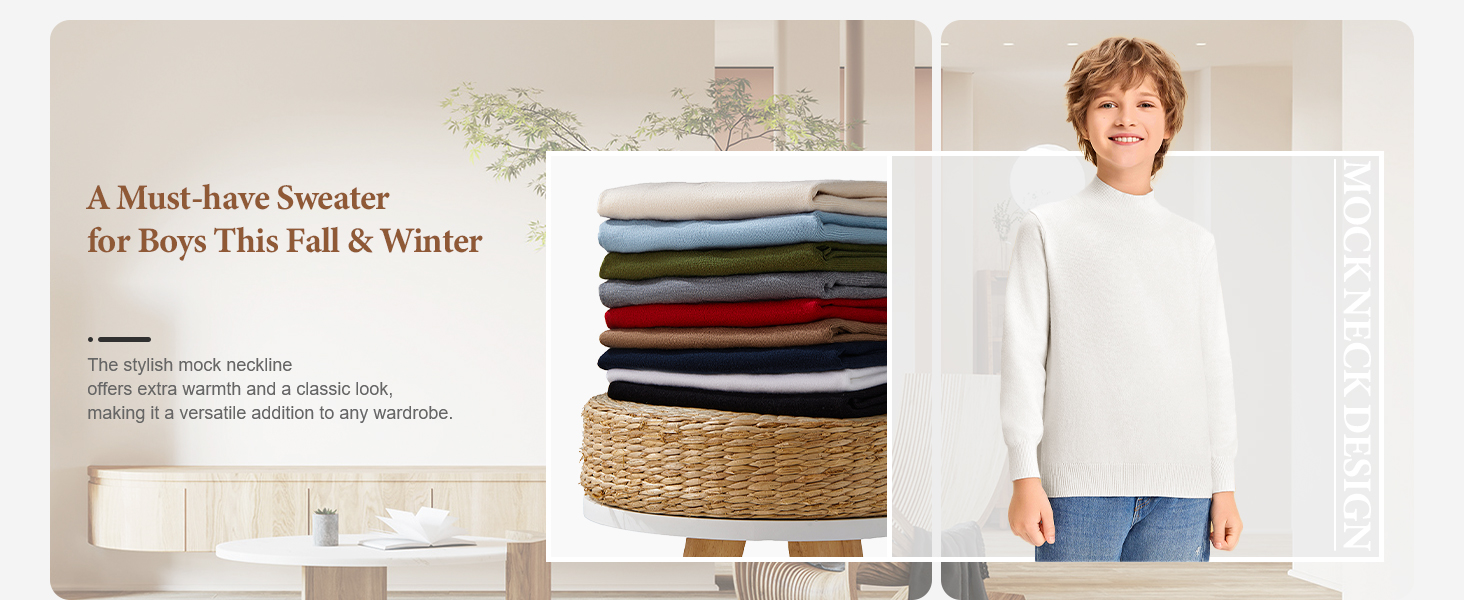 Boys Turtleneck Sweater