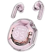 OMIRE Wireless Earphones Bluetooth 5.3 Headphones LED Power Display Mini Crystal in-Ear Earbuds w...