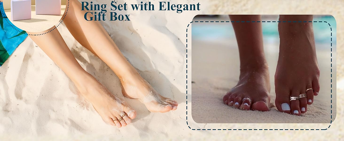 Adjustable Toe Rings