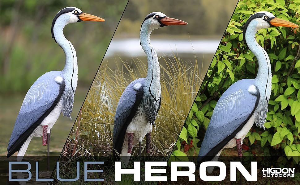 Higdon Outdoors Blue Heron Confidence Decoy for Waterfowl