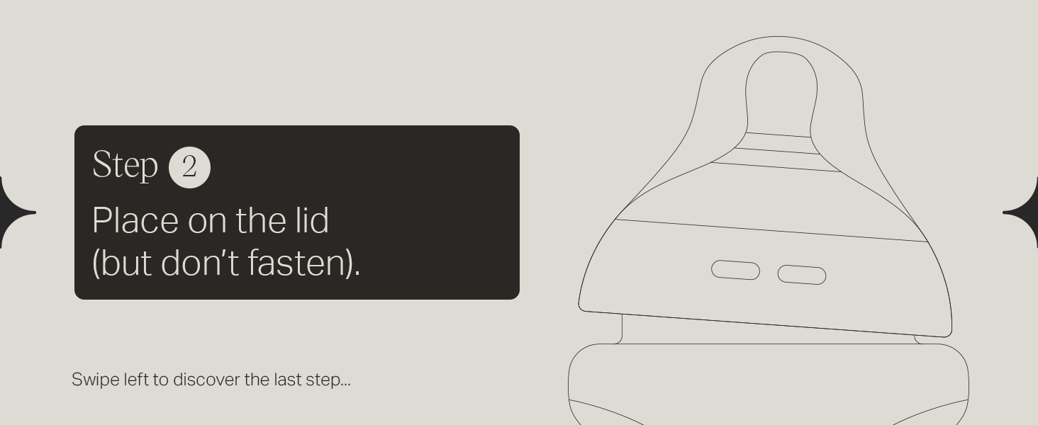 Self-sterilising: Step 2