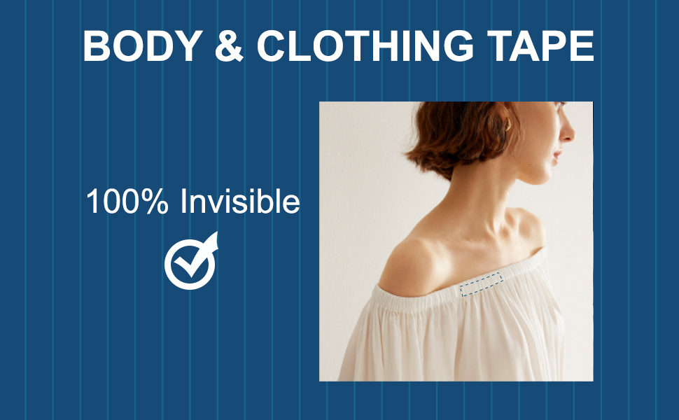 Hollywood Fashion Secrets Fashion Tape 120pcs Fashion Tape, Double Sided Body Tape For Clothes, All-Day Adhesive Strength And Gentle On Skin And Fabrics, Transparent Color For All Skin Shades, The Perfect For