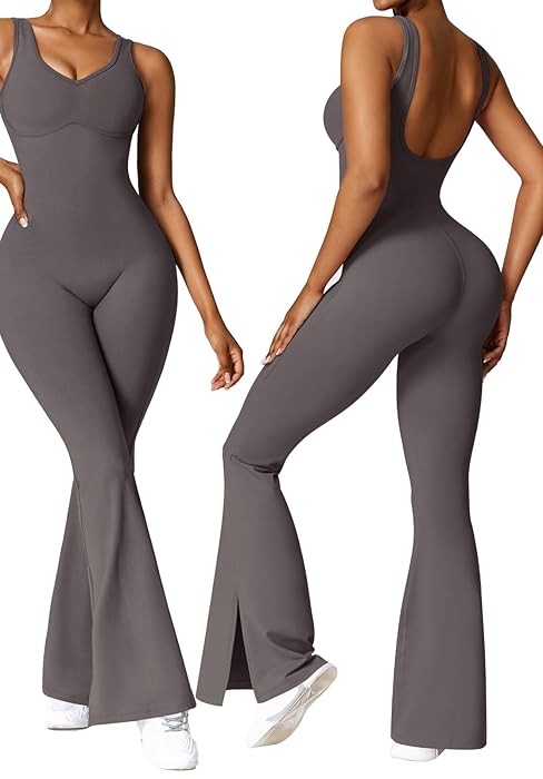 Backless Jumpsuits split cut