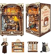 CUTEROOM DIY Book Nook Kit, DIY Miniatures Dollhouse Kit, Miniature House Kit, DIY Book Nook Mini...
