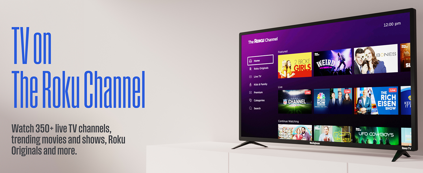 Westinghouse, smart TV, Roku TV, Streaming, 55-inch, 43-inch, full HD, 4K UHD