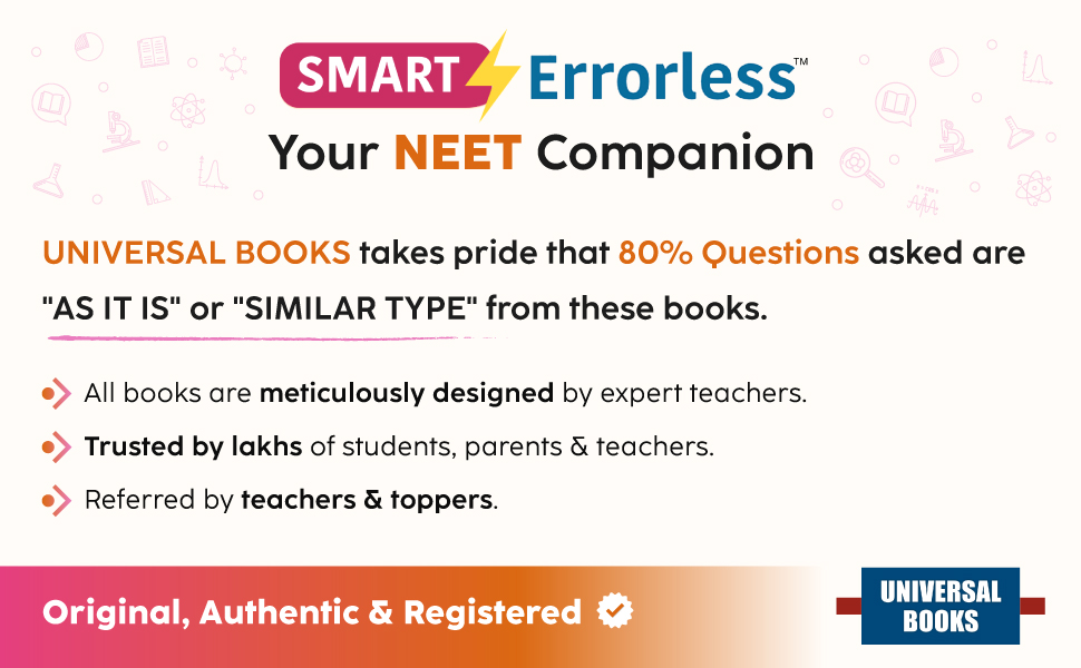 Errorless neet book preparation study material best chapterwise biology physics organic chemistry