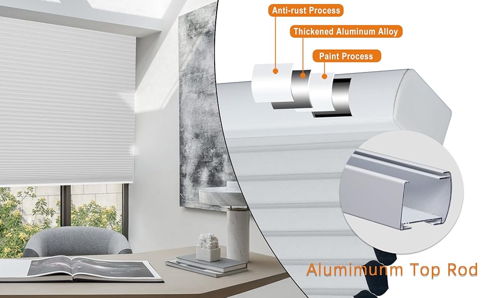 Persilux Custom Size Cellular Shades Cordless 100 Blackout Roller