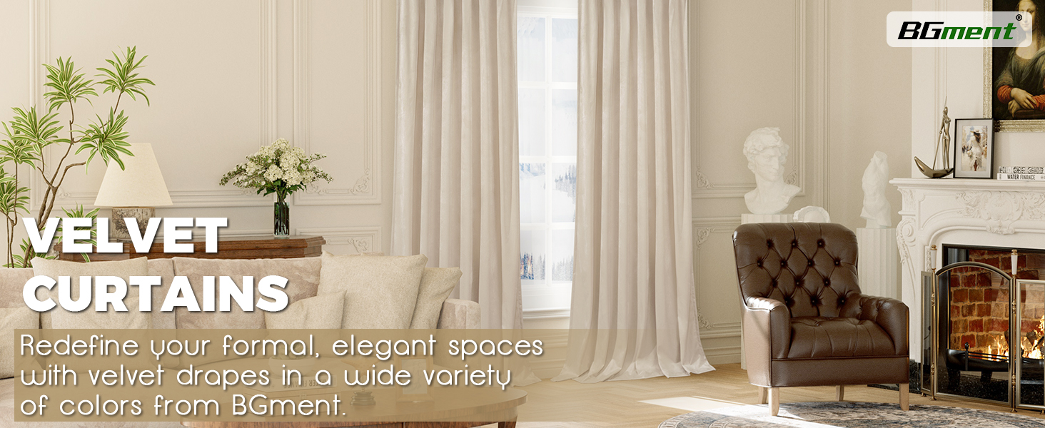 velvet curtains