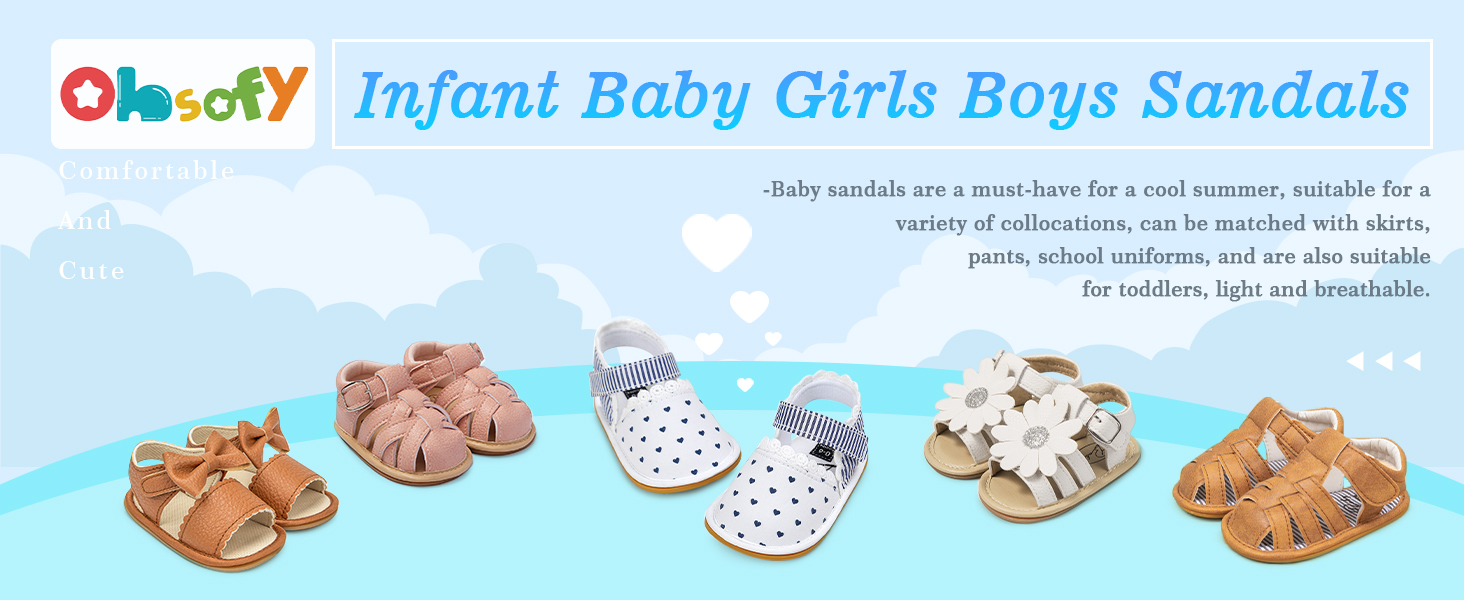 Toddler Baby Boys Girls Bowknot Sandals Soft Sole Cotton Crib First Walkers Shoes
