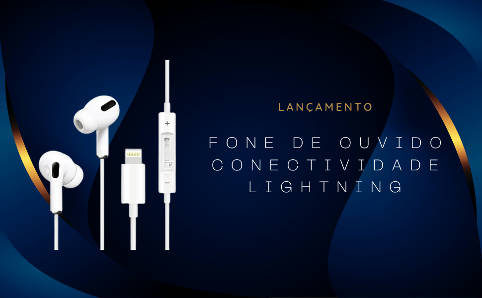 Fone de Ouvido com Fio, Lightning 2° Geração 1