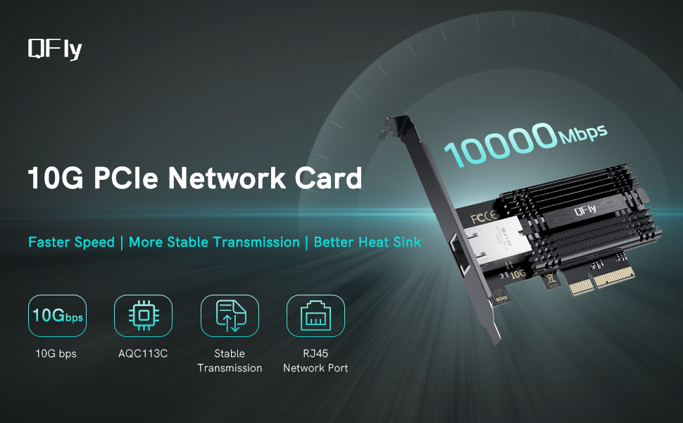 blazing fast 10G pcie network card