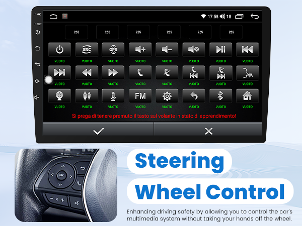 2013 for Hyundai Elantra Radio replacement stereo upgrade carplay bluetooth FM SWC backup camera