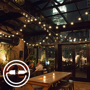 patio string lights
