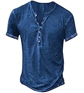 NEMXCE Vintage Henley Hemd Herren Kurzarm Slim Fit V-Ausschnitt T-Shirt 58ac5092 20ca 483d 88ba 6bdc580a02d1. AC SR166,182