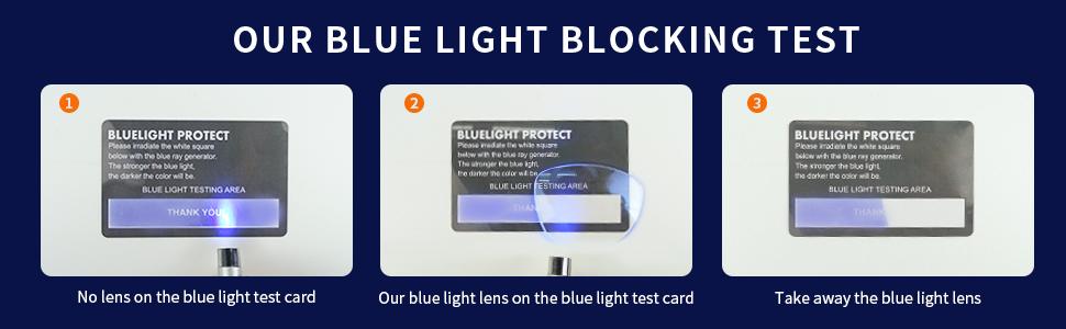 blue light blocking reading galsses test
