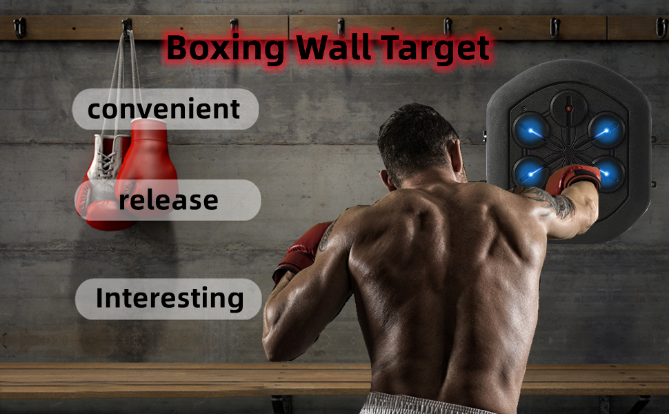 Tefola Boxing Training Machine, Boxing Wall Target Boxing Pads with LED