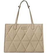 CLUCI Laptop Bag for Women 15.6 inch Puffer Tote Bag Work Handbag Briefcase Shoulder Bag