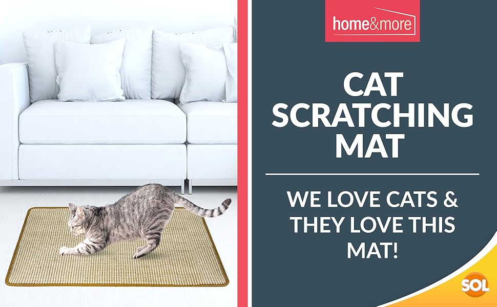 SOL Cat Scratching Mat 60cm x 40cm Prevent Damage to Your Sofa by