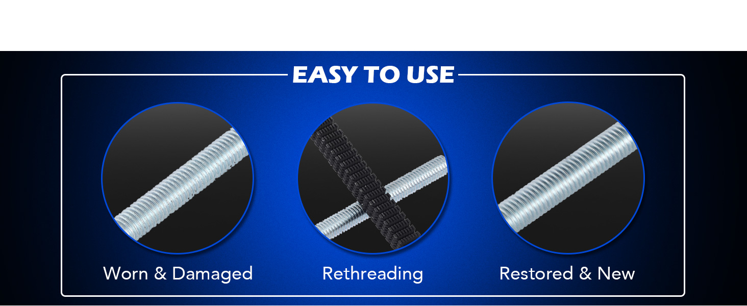 Orion Motor Tech 48 Piece Thread Chaser Set, Metric and SAE