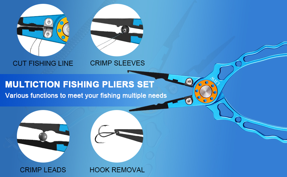 Fishing Pliers Hook Remover Split Ring Pliers, Fishing Line Cutter