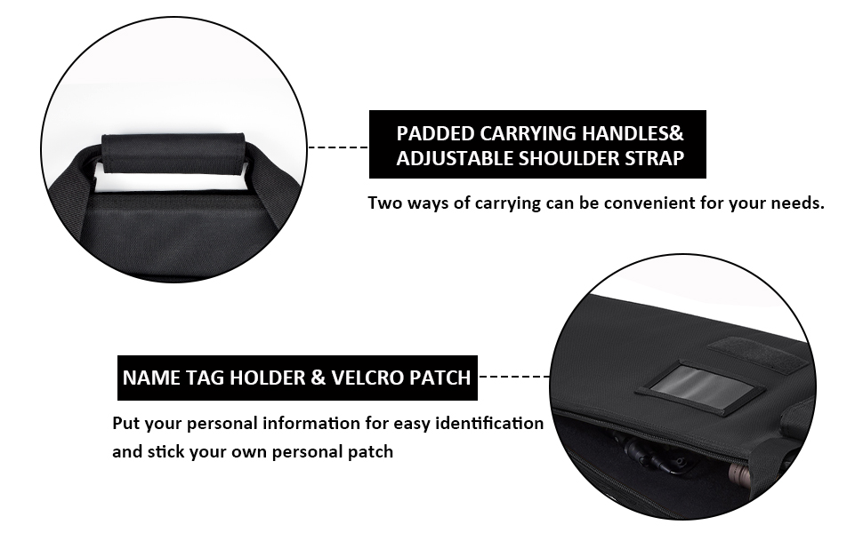 AUMTISC Soft Rifle Case Shooting Range Bag Tactical Gun Case with 5