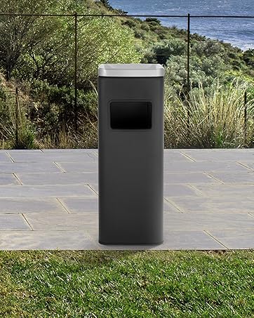 outdoor trash can