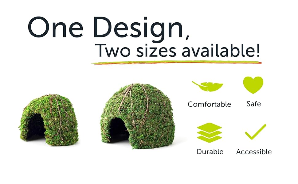 Galapagos Mossy Dome Available Sizes