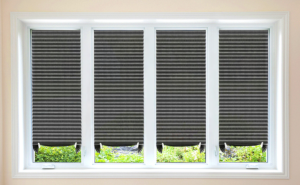 Temporary Blinds for Windows, Self Adhesive Window Blinds
