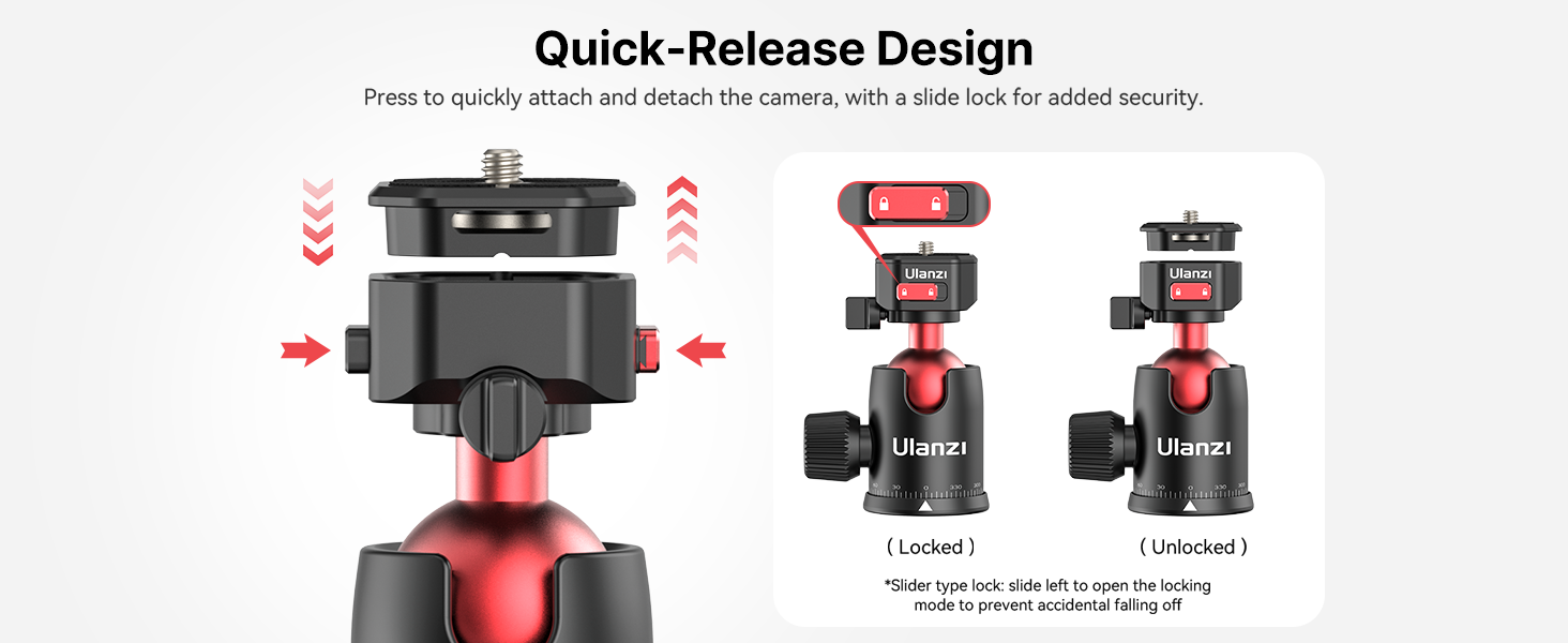 ULANZI TT31 Claw Quick-Release Camera Tripod