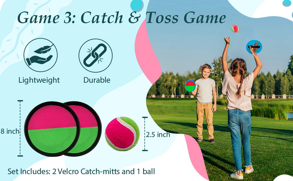 Velcro indoor and outdoor games for adults and family ring toss game for kids ring toss