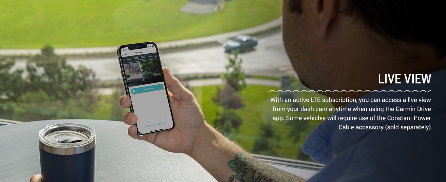 Garmin Dash Cam Live