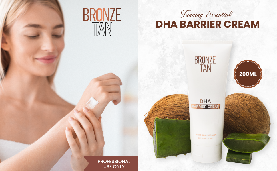 Bronze Tan, Barrier Cream, DHA Spray Tan Barrier Cream, Barrier Cream for Spray Tanning