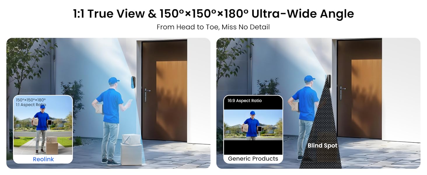 REOLINK Wireless 2K Battery Video Doorbell Camera