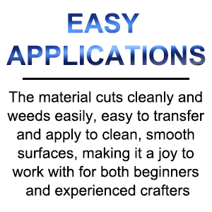 Easy cut, weed, transfer and applications
