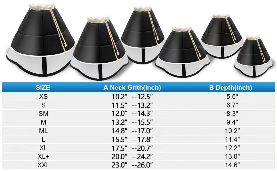 Cryptdogle Soft Dog Cone for Dogs After Surgery