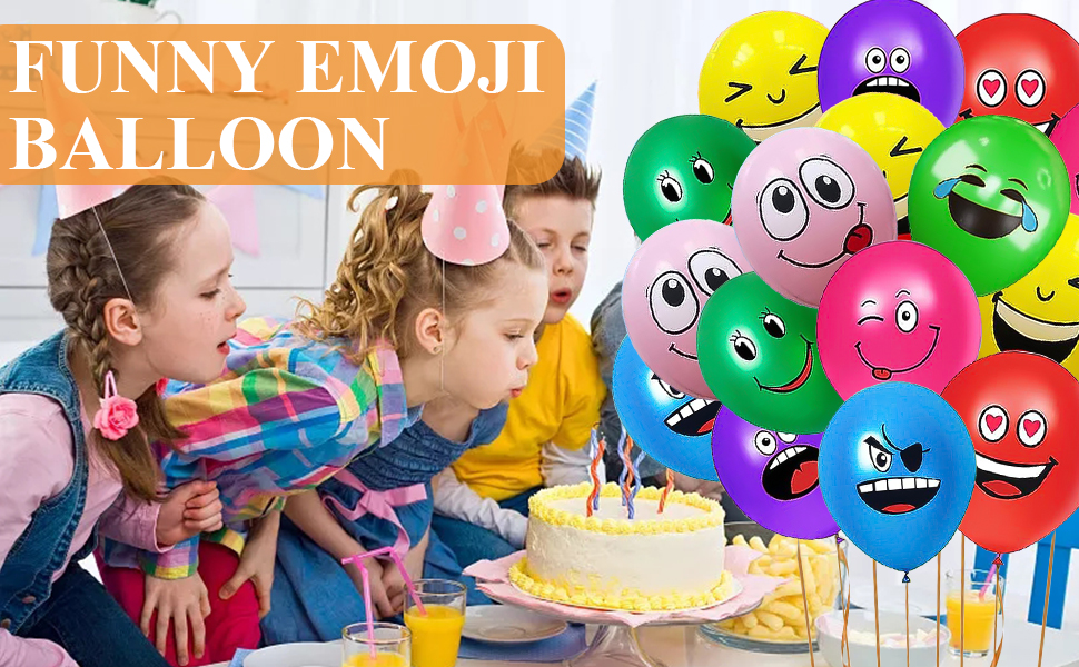 100 Stück Emotion Serie Latex Luftballons, 12 Zoll Helium Luftballon ...