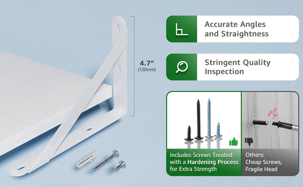 High hardness screws included