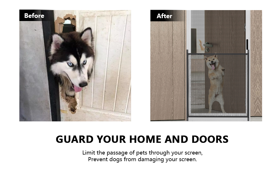 Guardian Steel Pet Grille (White 36 Inch) Screen Door