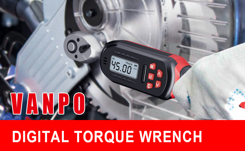 Leolee Digital Torque Wrench 3/8 Inch Drive, 2.244.3Ftlb/360Nm, Dual