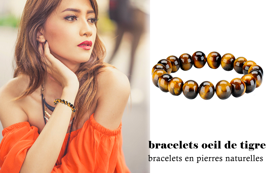 Bracelet Oeil De Tigre Poignet Droit Ou Gauche www.amazon.fr